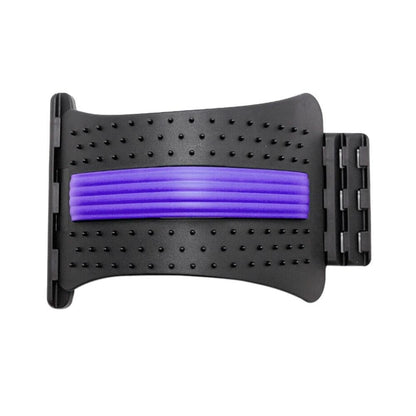 Black and purple backrest pillow on a white background
