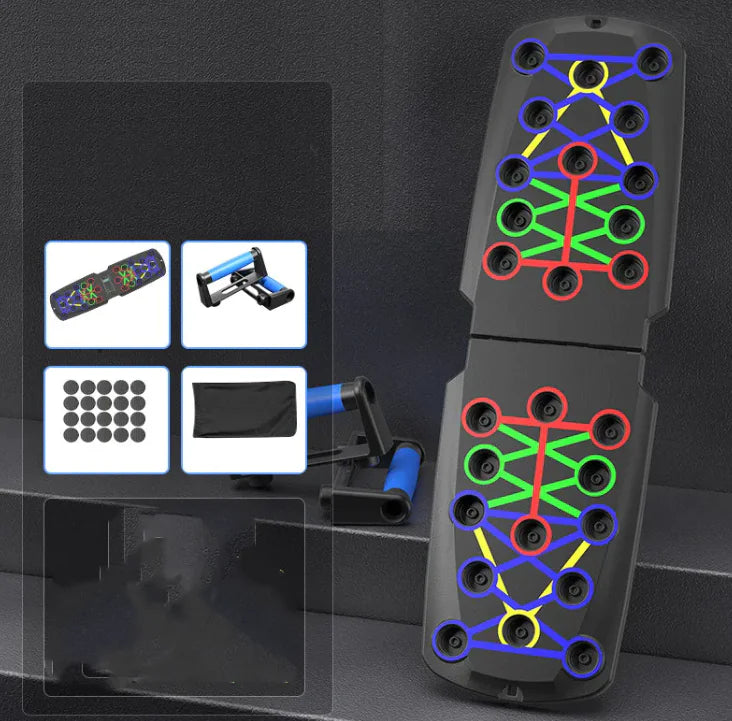Black foot pedal with colorful geometric design on a dark background