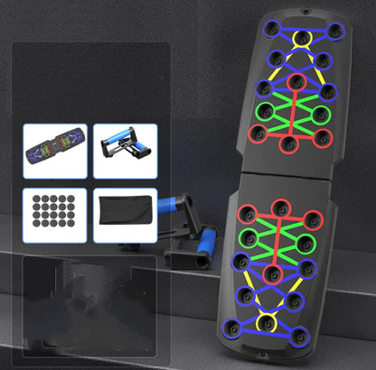 Black foot pedal with colorful geometric design on a dark background