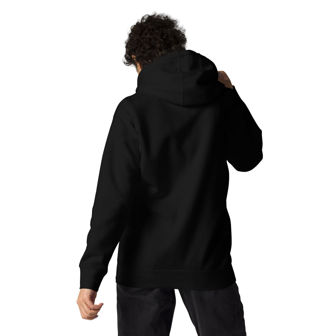 SmartShop7 Premium Unisex Hoodie – Black Edition with gold luxury logo.