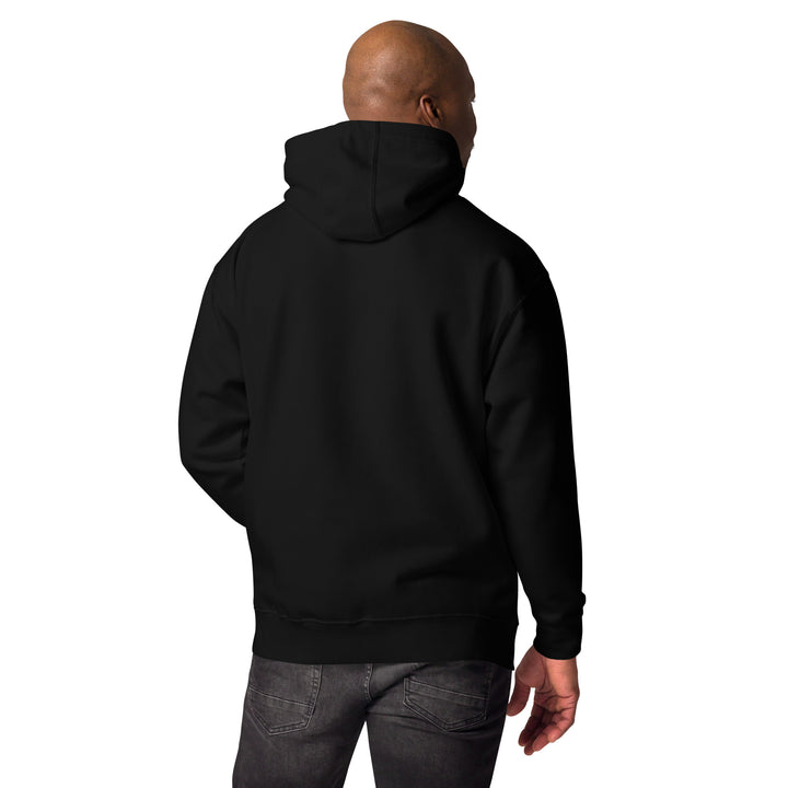 SmartShop7 Premium Unisex Hoodie – Black Edition with gold luxury logo.