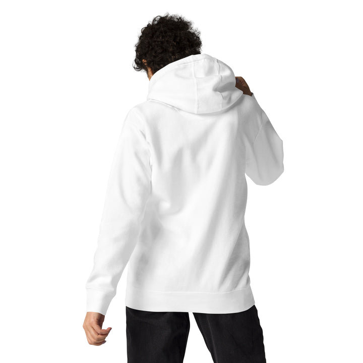 SmartShop7 Premium Unisex Hoodie – White Edition with gold luxury logo