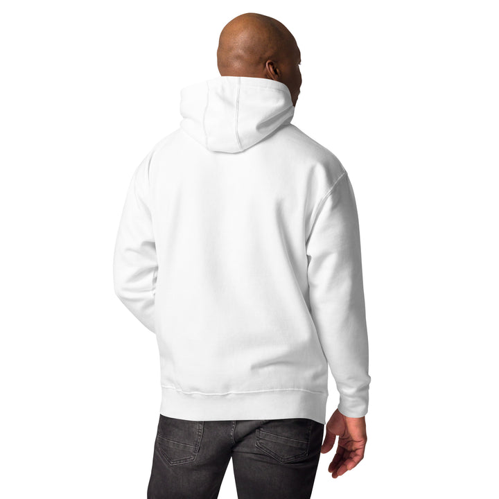 SmartShop7 Premium Unisex Hoodie – White Edition with gold luxury logo