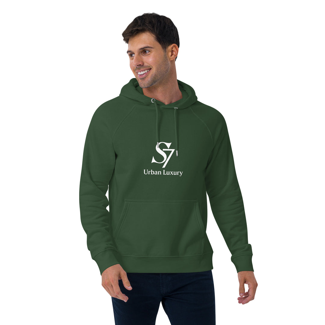 SmartShop7 S7 Urban Luxury hoodie – Bottle Green color mockup