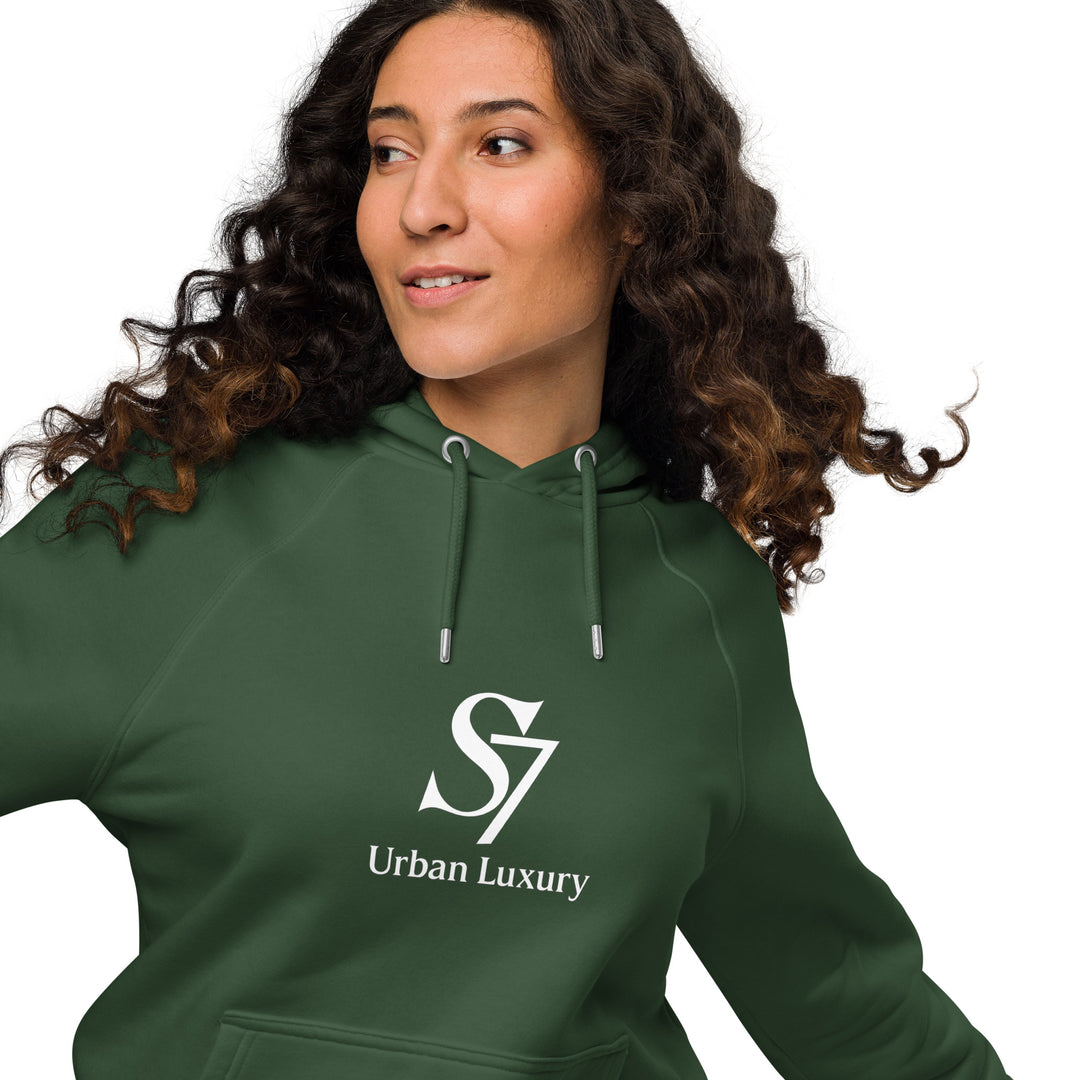 SmartShop7 S7 Urban Luxury hoodie – Bottle Green color mockup