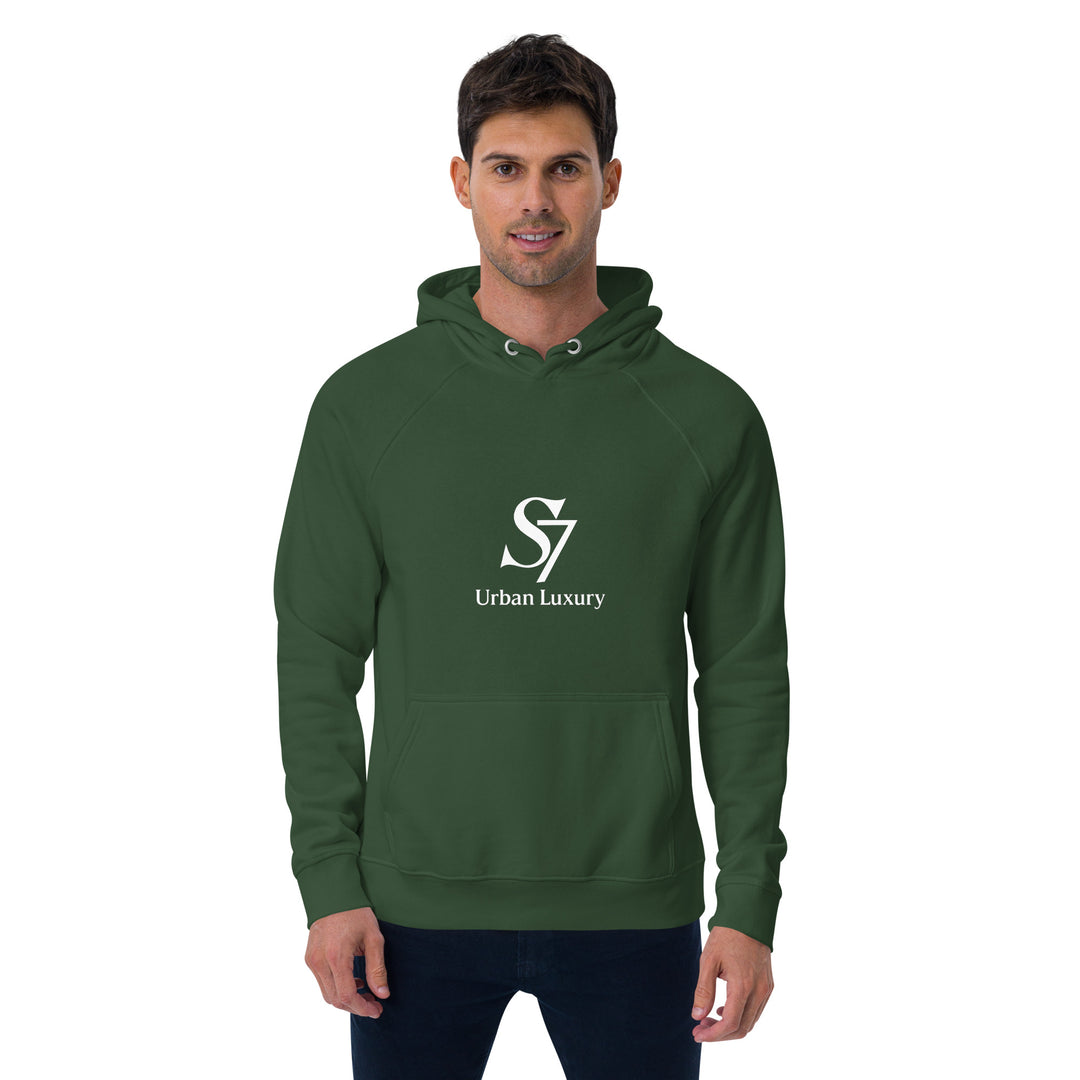 SmartShop7 S7 Urban Luxury hoodie – Bottle Green color mockup
