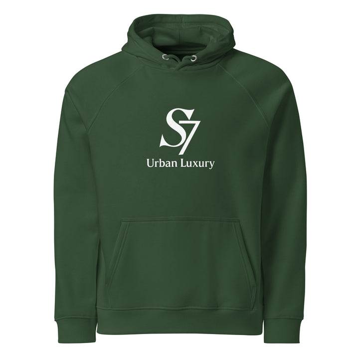 SmartShop7 S7 Urban Luxury hoodie – Bottle Green color mockup