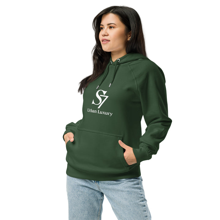 SmartShop7 S7 Urban Luxury hoodie – Bottle Green color mockup