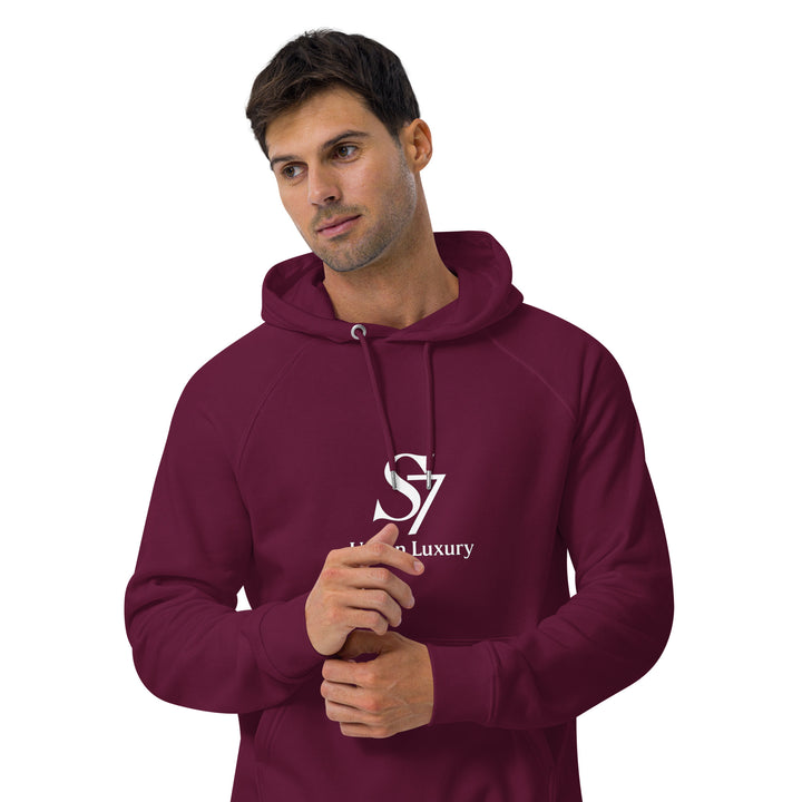 SmartShop7 S7 Urban Luxury hoodie – Burgundy color mockup