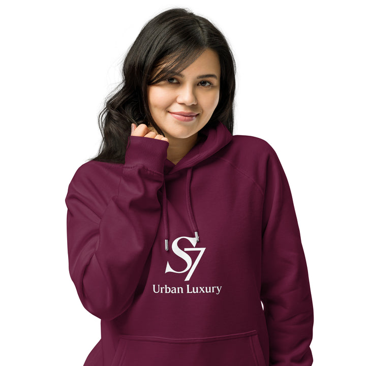 SmartShop7 S7 Urban Luxury hoodie – Burgundy color mockup