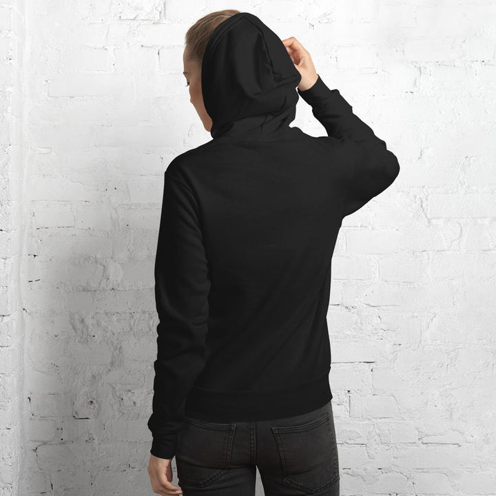 Black unisex hoodie with S7 Urban Luxury logo on the front

