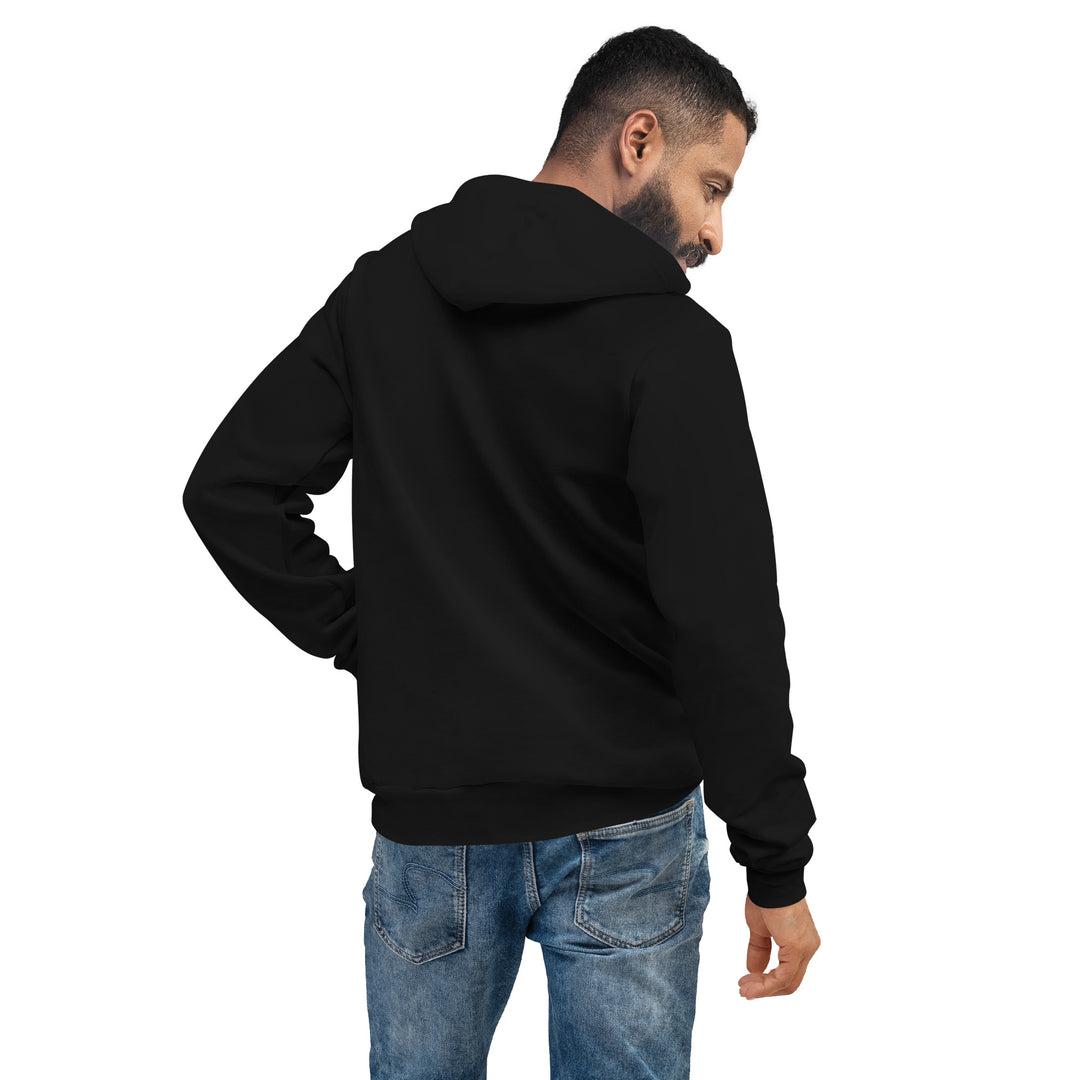 Black unisex hoodie with S7 Urban Luxury logo on the front
